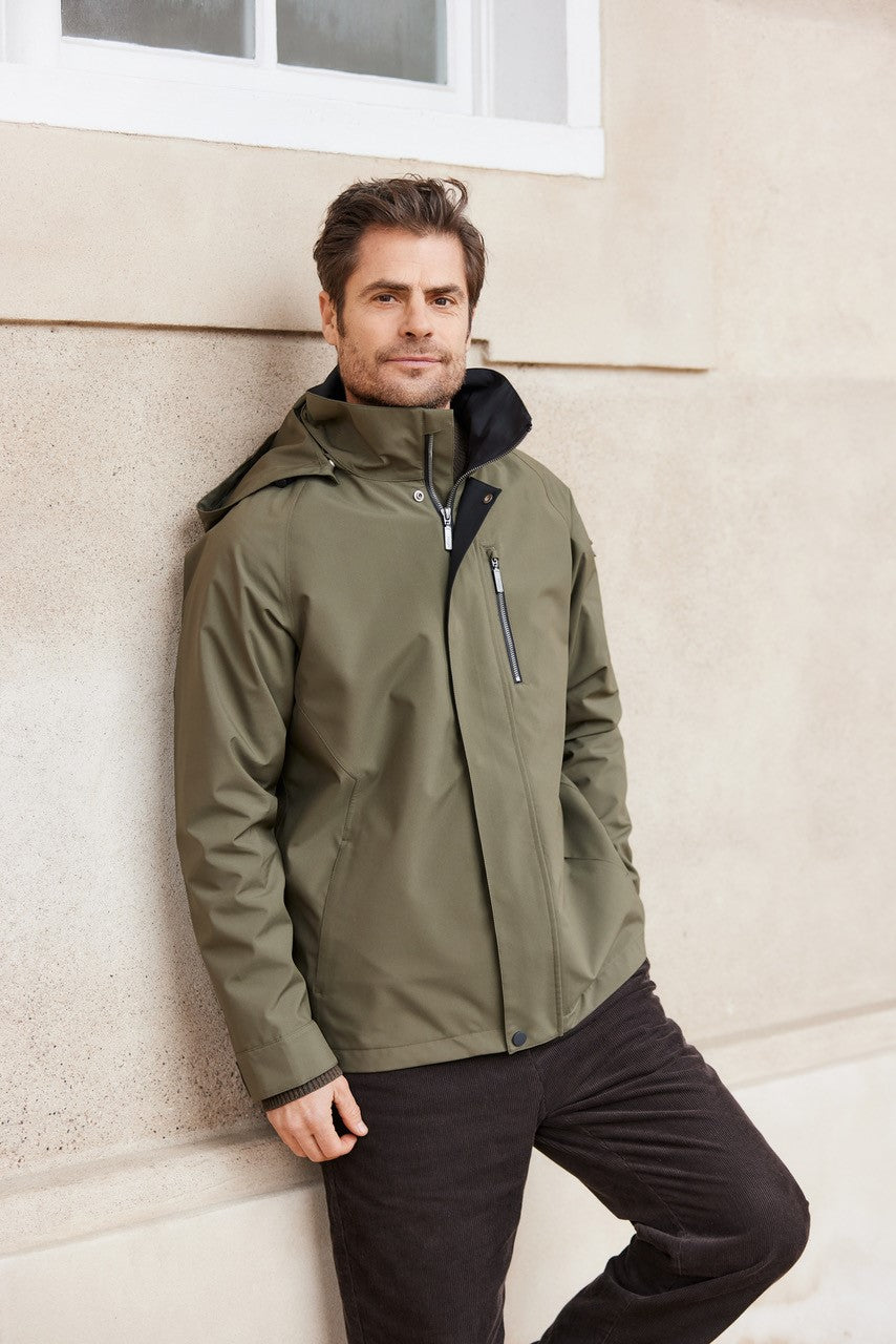 Mens olive raincoat best sale